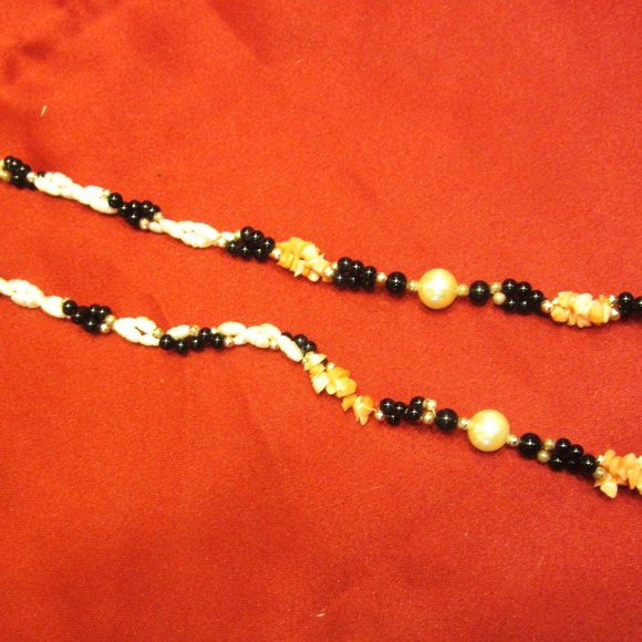 RARE VTG FRESH WATER PEARLS & BEADED NECKLACE, STUNNING COLORS - Picture 1 of 7